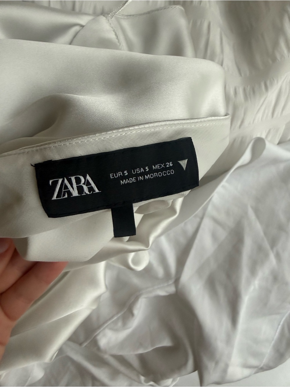 New Zara Halter Satin Fit-and-Flare Dress - Picture 2 of 2